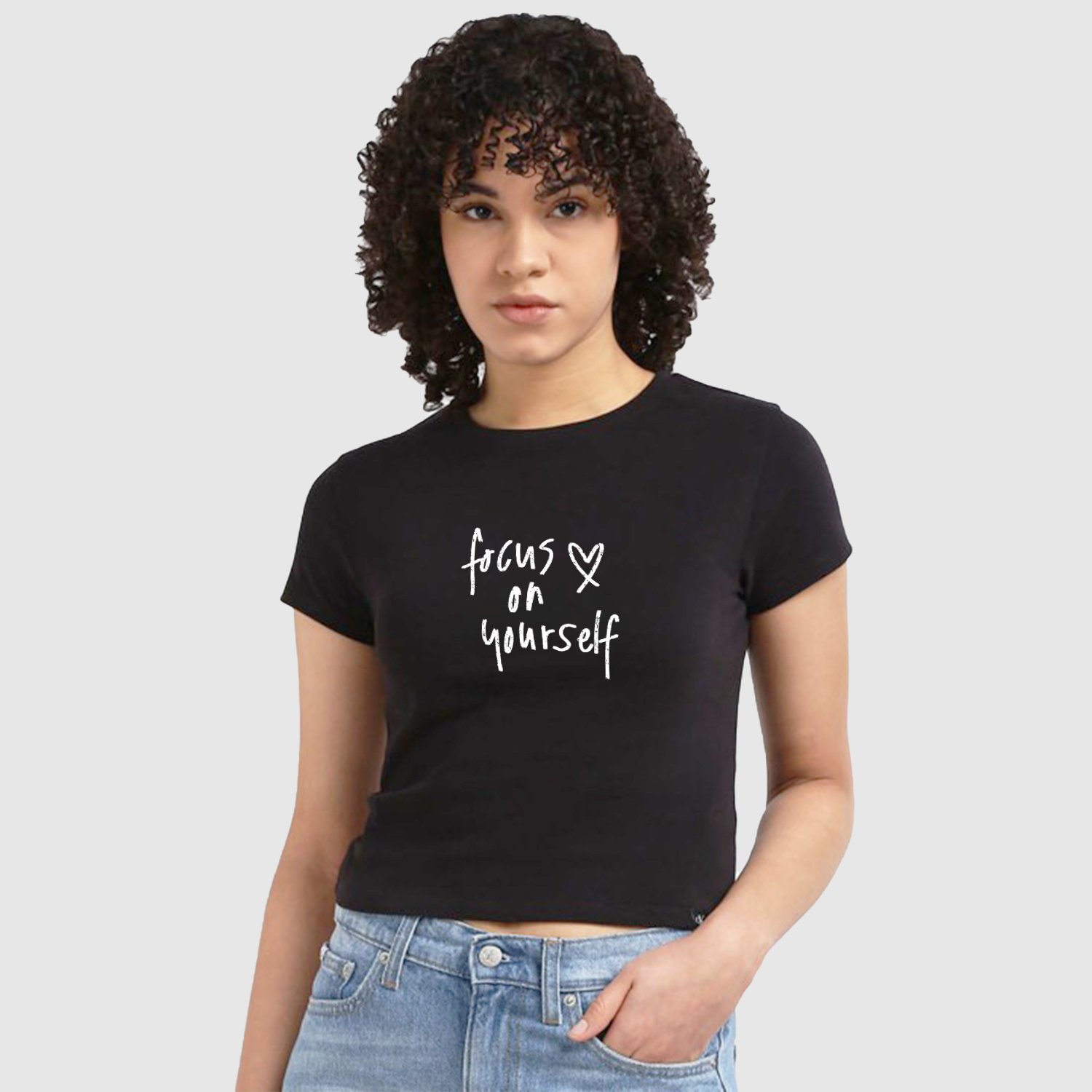 Focus on yourself Crop T-shirt