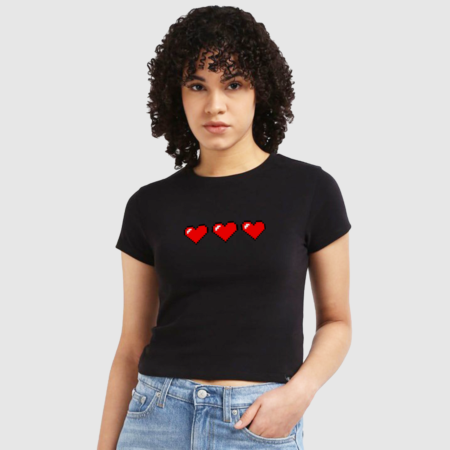 Hearts Crop T-shirt