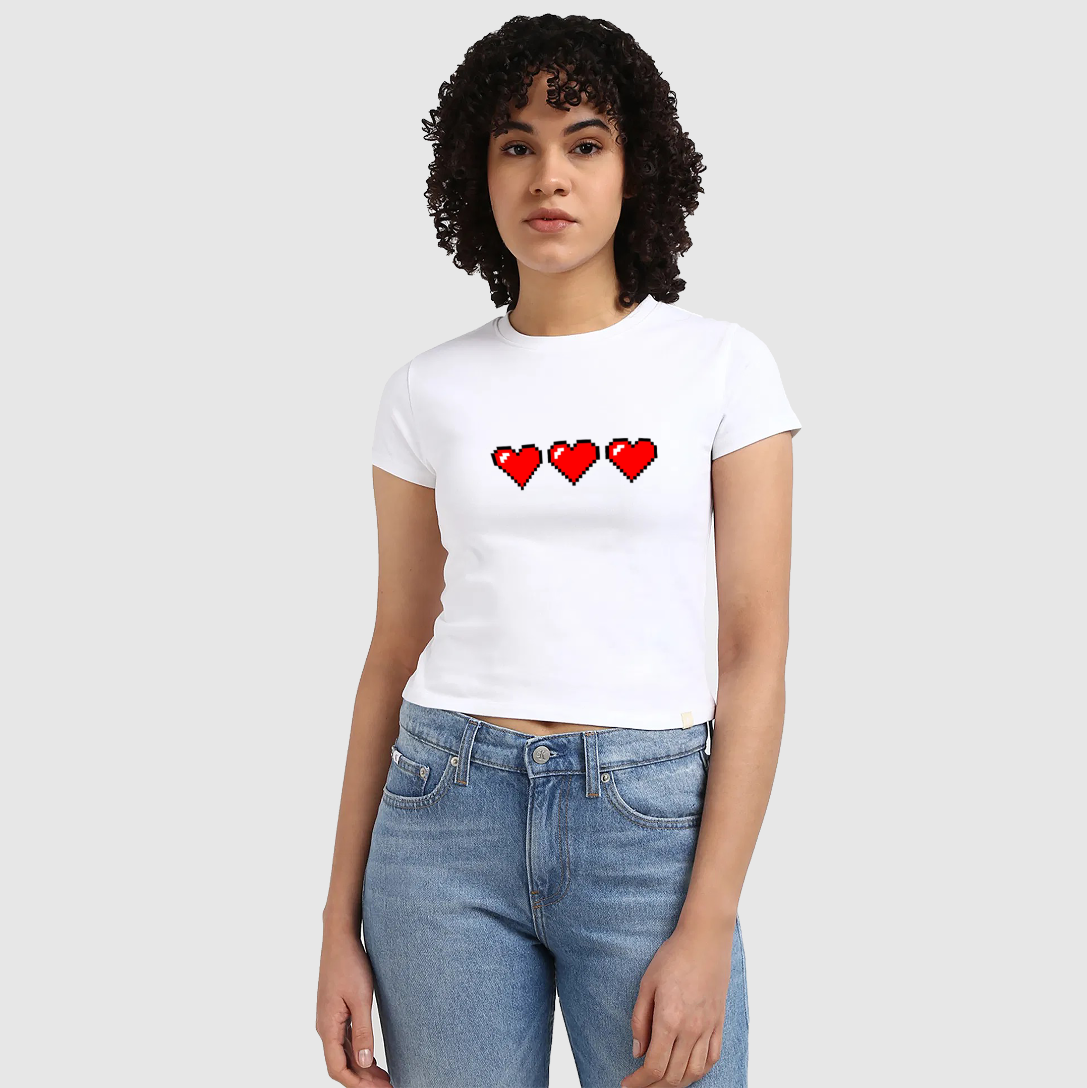 Hearts Crop T-shirt