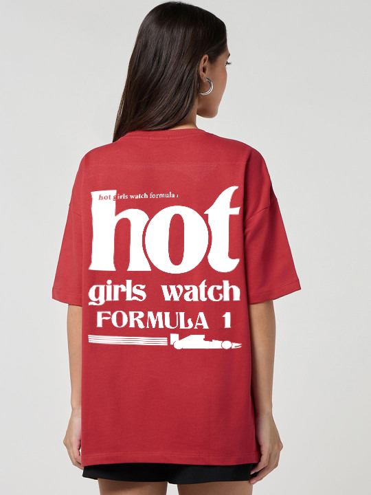 HOt girls watch f1 ovesized tshirt