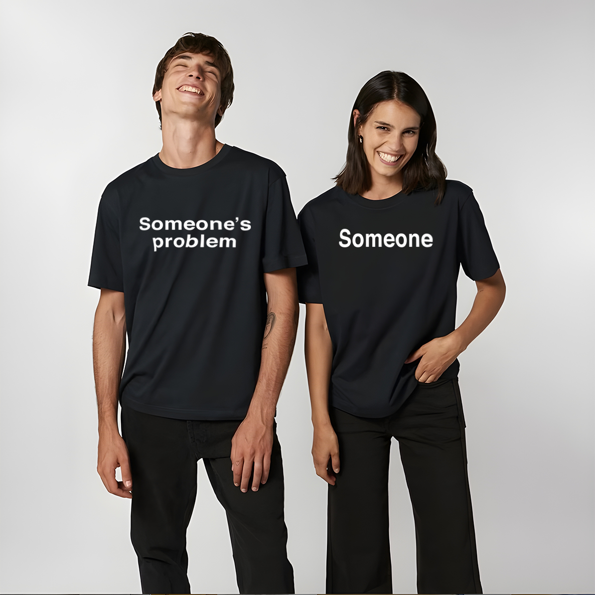 Someone's Problem Couple Oversized T shirt